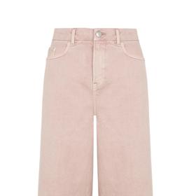 Široké kalhoty v námořnickém stylu s otrhaným lemem nohavic a ještě v růžové...