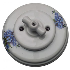 Porcelánový retro vypínač Kolonial, 1999 Kč