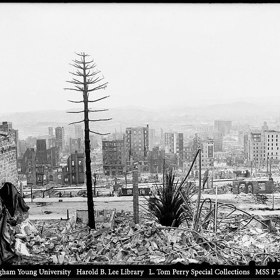 Následný požár trvající čtyři dny dokonal dílo zkázy.
