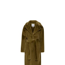 Hebký khaki zimní kabát, 2490 Kč.