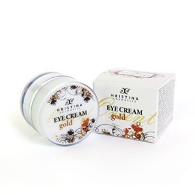 Přírodní oční krém anti-aging se zlatými částicemi, 365 Kč.