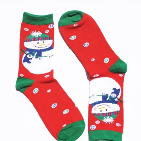 Dámské ponožky se sněhulákem, 49 Kč.
