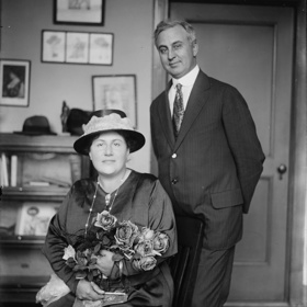 Ema Destinnová s manželem Josefem Halsbachem.