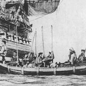 Záchrana přišla pro Alexandra Selkirka 2. února 1709, kdy se dostal na palubu lodi Duke (Vévoda).