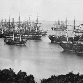 Pobřeží u San Francisca se brzy zaplnilo loděmi, jejichž posádka se místo návratu rozhodla zůstat a pokusit se o štěstí při hledání zlata.