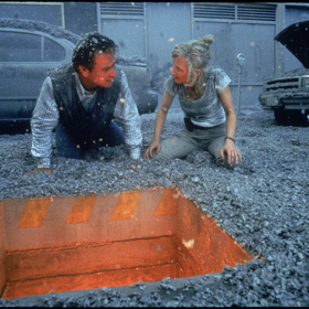 Láva byla vyrobena z methylcelulózy, která se používá jako zahušťovadlo v potravinách.