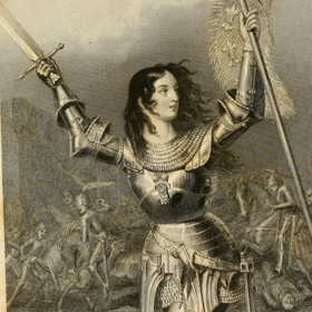 Odhodlání a víra Johanky z Arku dovedly vojsko k vítězství a osvobození Orléansu.