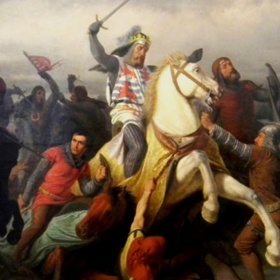 Na bitevním poli se Janu Lucemburskému dařilo lépe než v manželství. I když bitva u Kresčaku (na obrázku) pro něj už dobře nedopadla.