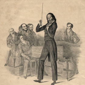 Na svých koncertech se choval velmi excentricky, skoro jako dnešní rockové hvězdy.