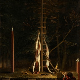 Davu nestačilo, že nenáviděné bratry zabil. Poté byly mrtvoly svlečeny a pověšeny na šibenici.