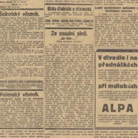 Soudničky bývaly běžnou a hojně čtenou součástí denního tisku.