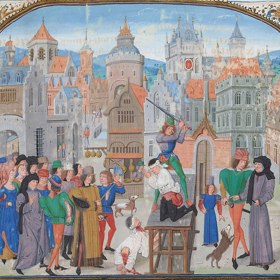 Tento způsob smrti obvykle příslušel šlechtě, byl nejméně bolestivý.