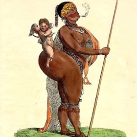 „Hotentotská Venuše“ se narodila se v rodině Khoisanů a na počátku 19. století byla vystavena v Londýně.