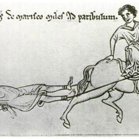 Nejhorší druhy mučení představovaly nejen odstrašující trest, ale často také populární podívanou pro veřejnost. V případě metody 3 v 1 došlo nejprve na řadu tažení koňmi...