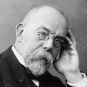 Robert Koch se zasloužil o rozvoj medicíny v mnoha oblastech. Kromě bakterie, způsobující tuberkulózu, objevil také původce antraxu nebo cholery. Přelomový objev mu v roce 1905 vynesl Nobelovu cenu za fyziologii a lékařství.