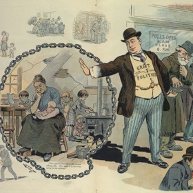 V polovině 19. století se ženy začaly brát za svoje právo a rovnost s muži.