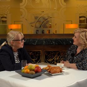 Vzpomínalo se na natáčení seriálu Život na zámku, který ji proslavil.