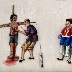 Tento trest se ukládal za vraždu či zradu. Exekuce obyčejně probíhala cca 30 minut.