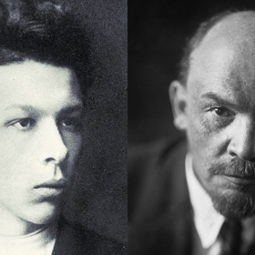 Vlevo Alexandr Iljič Uljanov a vpravo Vladimir Iljič Uljanov. Jak by se asi historie odvíjela, kdyby staršího Alexandra nepopravili za pokus o atentát na cara Alexandra III.?