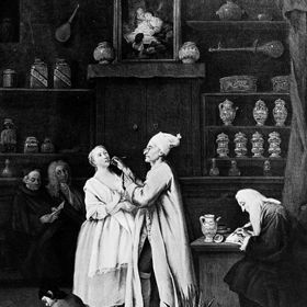 Zubaři byli v té době spíše řezníci. Ludvíkovi XIV. měl jeden z nich urazit kus patra. 
