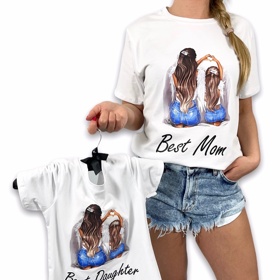 Best MOM & DAUGHTER, růžové triko, od 240 Kč.
