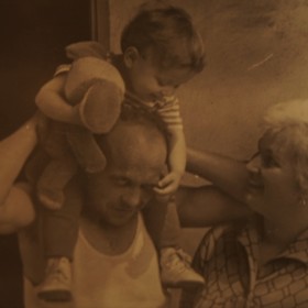 Alena Mihulová s rodiči.