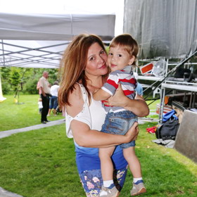 Ilona Csáková má s Radkem Vonešem syny Daniela a Dominika.