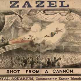 ...jako první se totiž nechala vystřelit z kanónu.
