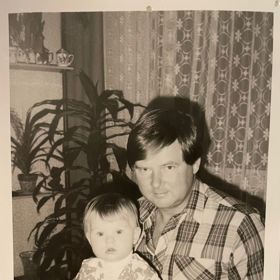 Martina Mrakviová se svým tatínkem.