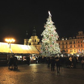 Dnes patří stromeček mezi neodmyslitelné symboly Vánoc. Můžeme se jím pokochat na náměstích...