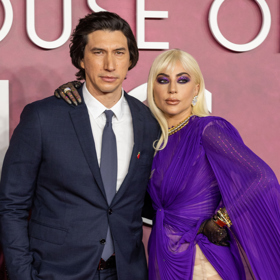 Lady Gaga se svým hereckým kolegou Adamem Driverem na premiéře v Londýně.