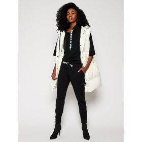 Černé teplákové kalhoty s gumou v pase. DKNY SPORT, 1747 Kč.