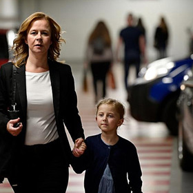 Petra Špalková si v seriálu Stíny v mlze zahrála i se svou dcerou Andělkou.