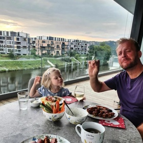 Velká terasa je Markův splněný sen.