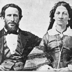Jeden z vedoucích výpravy Donnerovy výpravy James Reed se svou manželkou Margaret.