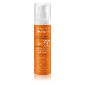 Sluneční tónovací anti-age produkt s SPF 50+, který zajišťuje velmi vysokou sluneční ochranu a zároveň poskytuje ochranu proti stárnutí. Avène, 535 Kč