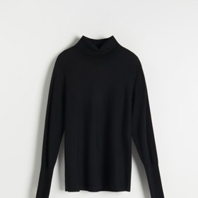 Dámský černý rolák. Reserved, 459 Kč