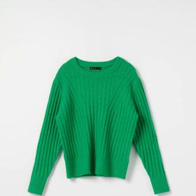 Žebrovaný zelený svetr. Mohito, 399 Kč