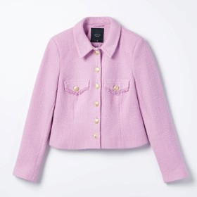 Tvídové fialové sako. Mohito, 799 Kč