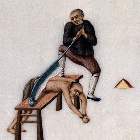 Rozpůlení v pase potkalo třeba vlivného čínského politika Li S'. A nejen to. Také mu uřízli nos, nohu, ruku, penis a varlata.