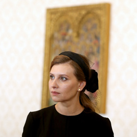 Olena Zelenská si drží reprezentativní image elegantní dámy.