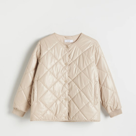 Prošívaná světle béžová bunda. Reserved, 1399 Kč