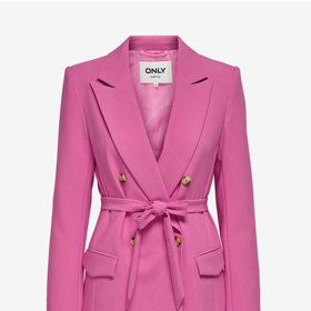 Tmavě růžové sako se zavazováním. ONLY, 1359 Kč