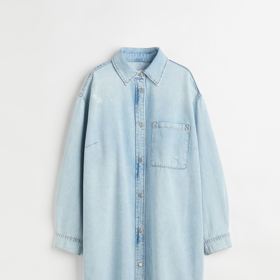 Džínové košilové šaty. H&M, 799 Kč