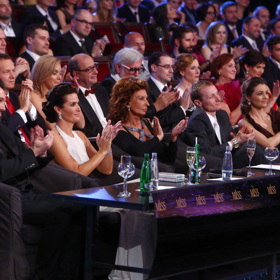 Italská herečka Sophia Loren navštívila Prahu v roce 2014.