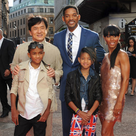 Malý Jaden Smith se potatil a pustil se do herectví. Fotografie z roku 2010 vznikla u příležitosti premiéry snímku Karate Kid, v němž si zahrál s Jackie Chanem.