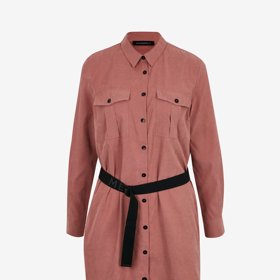 Růžové košilové šaty s páskem. ZOOT, 1349 Kč