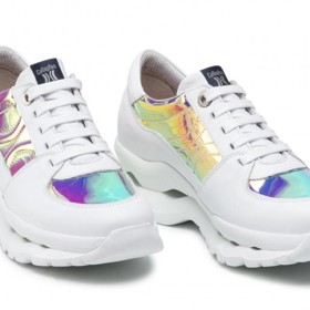 Bílo-duhové ugly sneakers. CALLAGHAN, 2636 Kč