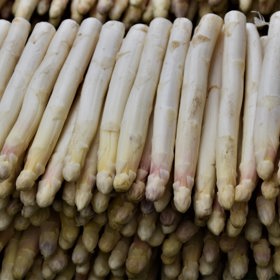 Nejdřív se na trhu objevuje bílý chřest, který roste přikrytý.