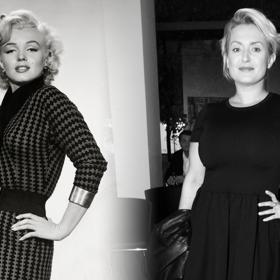 Moderátorka pořadu Na kafeečko, Miluše Bittnerová, opravdu nemá do legendární Marilyn Monroe daleko. Zde vysekla i stejnou pózu.